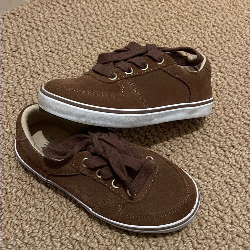 Janie and Jack Brown Suede Sneakers